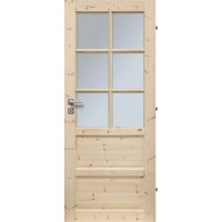 Dřevěné dveře Manchester 6S (Kvalita B)