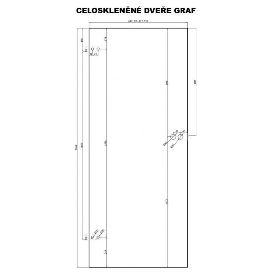 Celoskleněné dveře Graf 34
